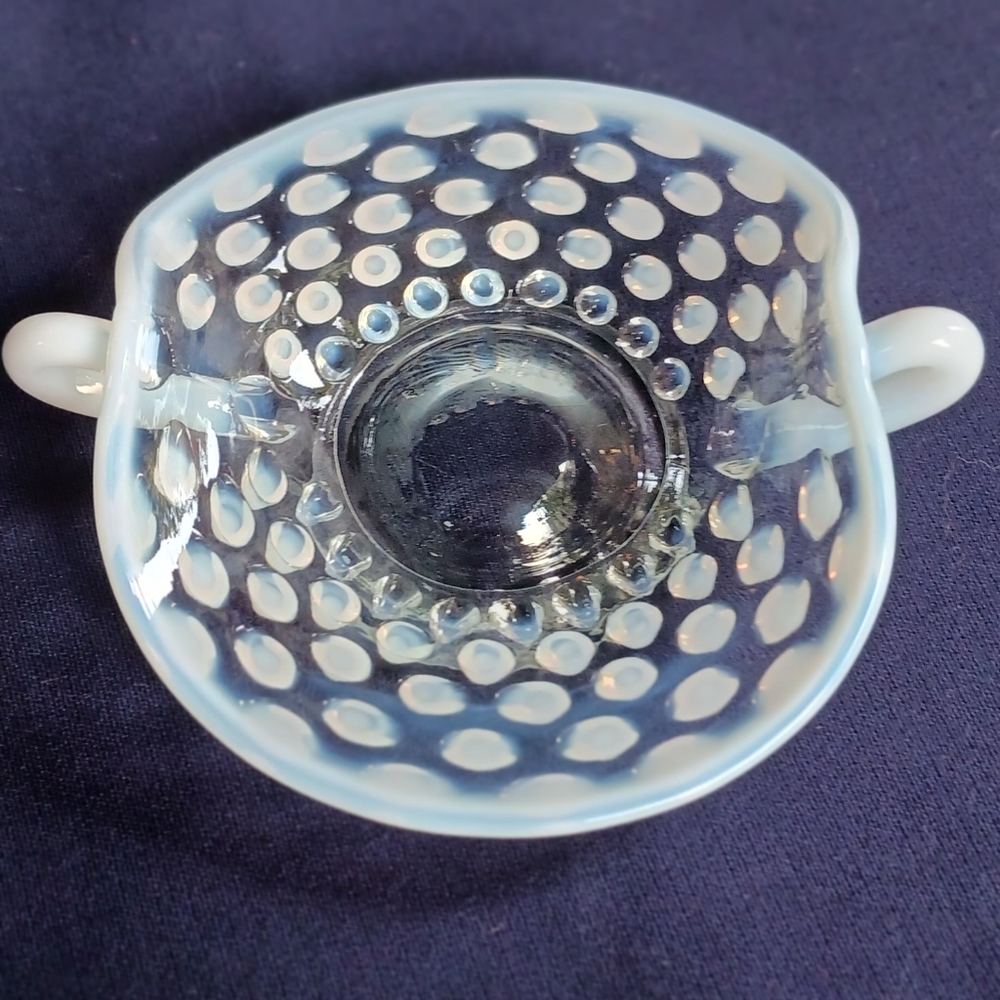 VTG Hobnail Candy Dish with handles
